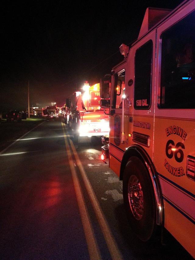 2013-10-03 - Paradise Twp - Barn Fire, Tanker Assist. Photo by Jake Albert